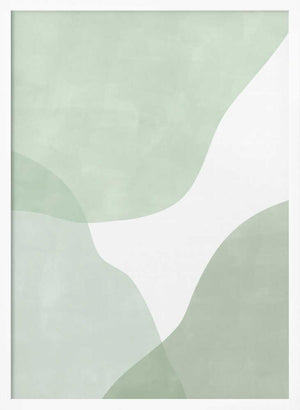 Tablou înramat „Soft Green Waves” de Elena Ristova