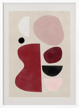 Tablou înramat „Abstract Geometric Shapes” de Elena Ristova