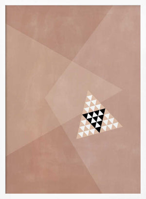 Tablou înramat „Geometric Design With A Central Triangular Pattern” de Elena Ristova