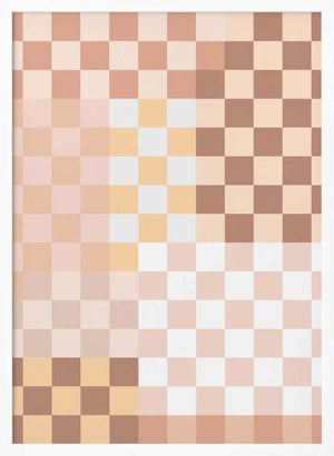 Tablou înramat „Checkerboard Harmony” de Elena Ristova