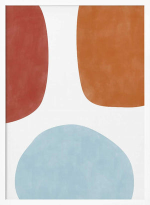 Tablou înramat „Colorful Three Organic Shapes” de Elena Ristova