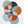 Tablou înramat „Colorful Overlapping Circles” de Elena Ristova