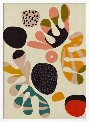 Tablou înramat „Mid Century Cut Outs2” de Ana Rut Bre