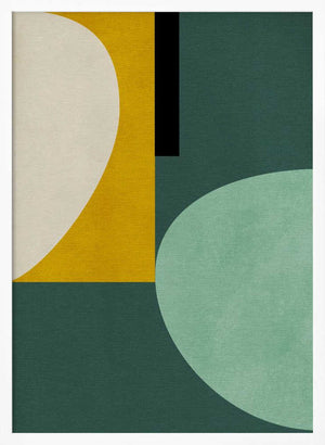 Tablou înramat „Rainbow Plus Shapes1” de Ana Rut Bre