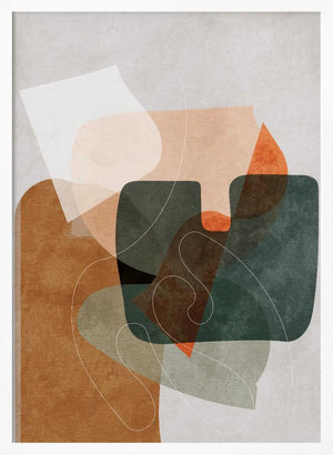 Tablou înramat „Nature Friendly Terracotta 4 Aquarell Kopie” de Ana Rut Bre