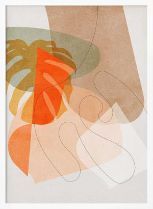 Tablou înramat „Nature Friendly Terracotta 6 Aquarell Kopie” de Ana Rut Bre