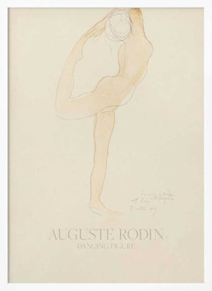 Tablou înramat „Dancing Figure (1905)” de Auguste Rodin