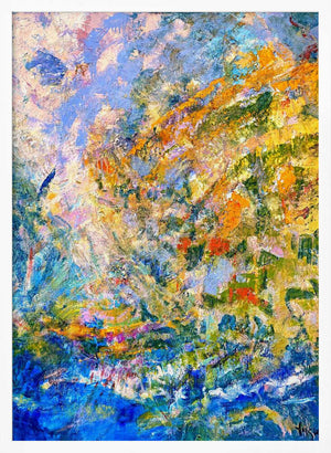 Tablou înramat „A Symphony of Green Hues” de Dorothy Fagan