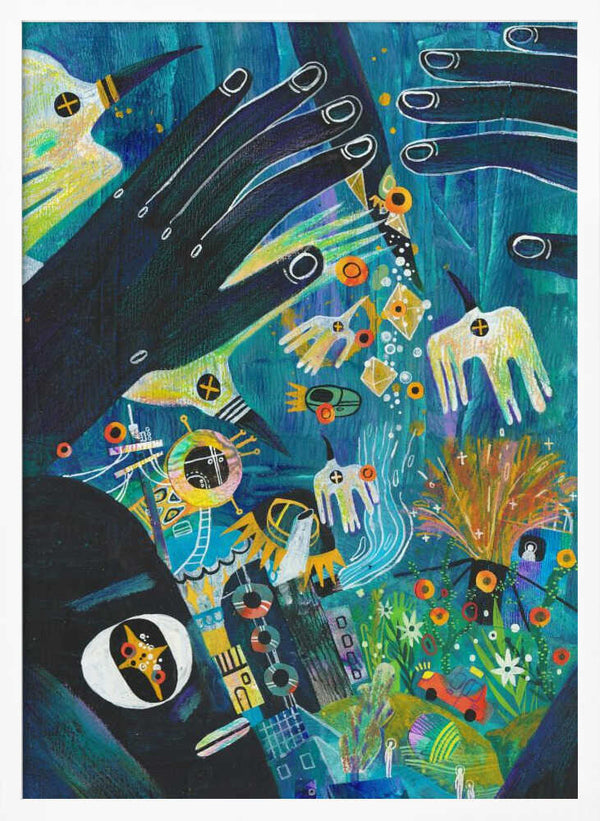 Tablou înramat „Seagulls” de Changyu Zou