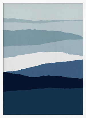 Tablou înramat „Blue Abstract II” de Orara Studio