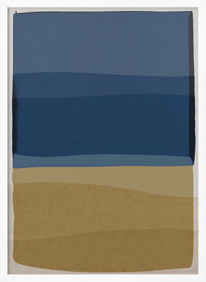 Tablou înramat „Modern Blue and Brown” de Orara Studio