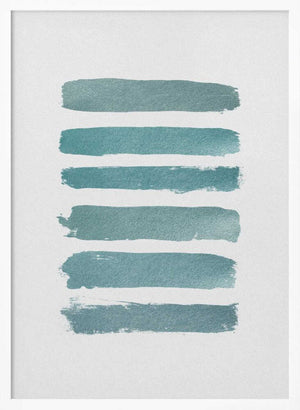 Tablou înramat „Ombre Turquoise” de Orara Studio