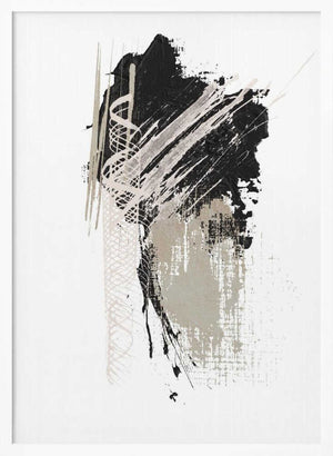 Tablou înramat „Black N Silver 2” de Sally Ann Moss