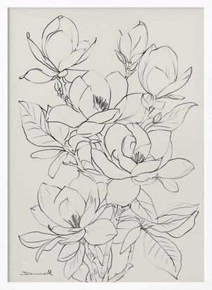 Tablou înramat „Magnolia Tree” de Dan Hobday