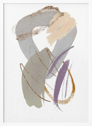Tablou înramat „Cool Shapes 1” de Sally Ann Moss