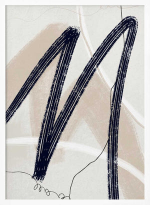 Tablou înramat „Abstract Lines No. 2” de Anne-Marie Volfova