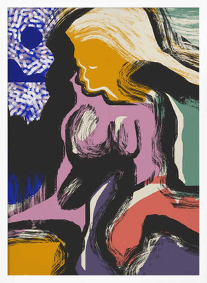 Tablou înramat „Sitting Muse Abstract” de Little Dean