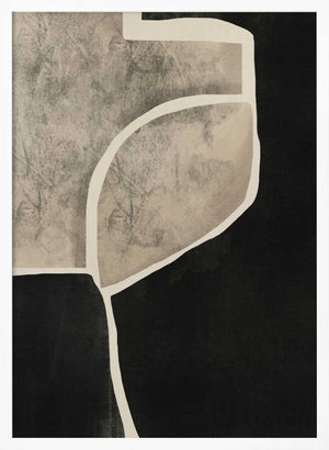 Tablou înramat „Black Abstract Mosaic” de Little Dean