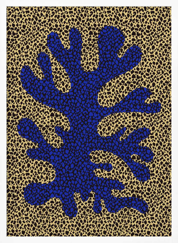 Tablou înramat „Blue and Yellow Coral pattern” de Little Dean