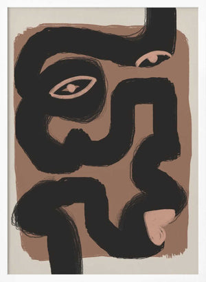 Tablou înramat „Abstract Black Portrait” de Little Dean