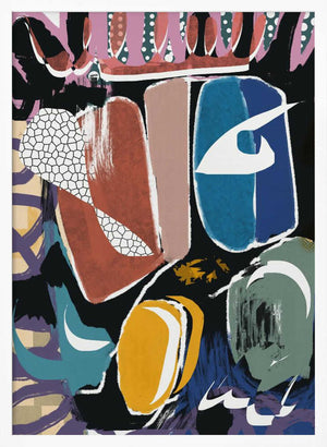 Tablou înramat „Playful Pebble Abstract” de Little Dean