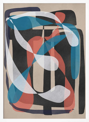 Tablou înramat „Retro Abstract Infinity” de Little Dean