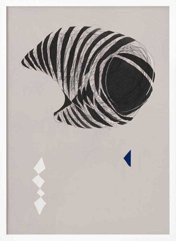 Tablou înramat „Abstract Stripes” de Little Dean