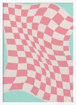 Tablou înramat „Rippled Checkered Wave” de Little Dean