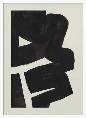Tablou înramat „Ink Motif 46” de Ejaaz Haniff