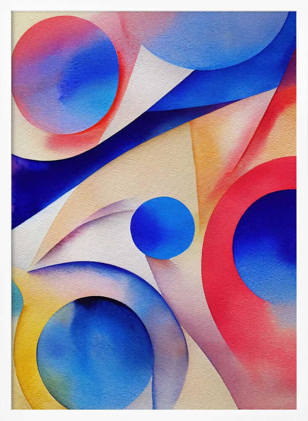 Tablou înramat „Nature Inspired Abstract Watercolor  (Day 10)” de Mauro