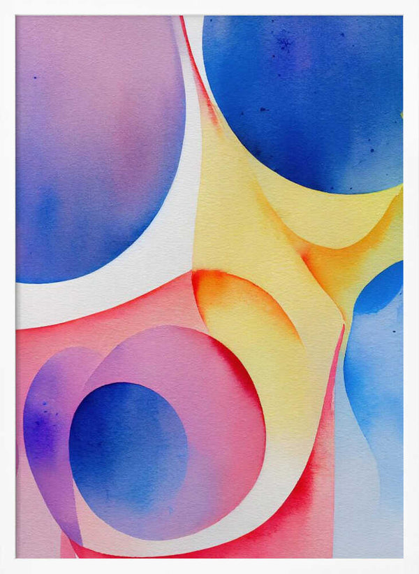 Tablou înramat „Nature Inspired Abstract Watercolor  (Day 40)” de Mauro