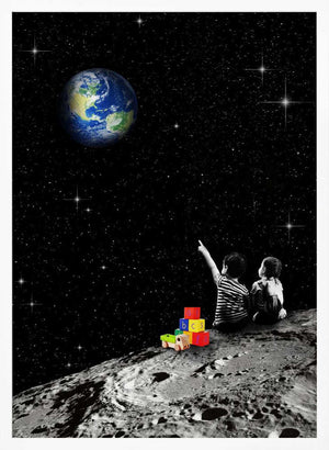 Tablou înramat „Together From the Moon” de Dikhotomy