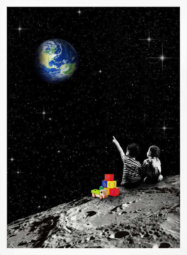 Tablou înramat „Together From the Moon” de Dikhotomy