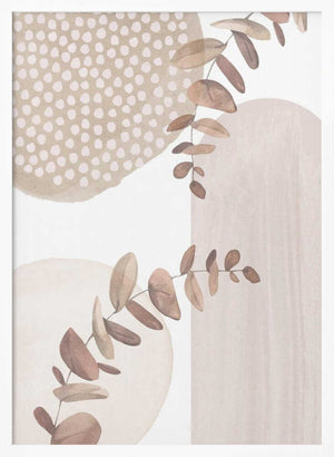 Tablou înramat „Boho In Neutral 1” de Sally Ann Moss