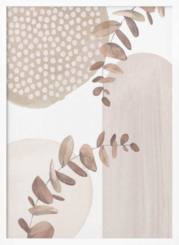 Tablou înramat „Boho In Neutral 1” de Sally Ann Moss