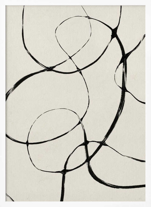 Tablou înramat „Entwined Lines” de Treechild