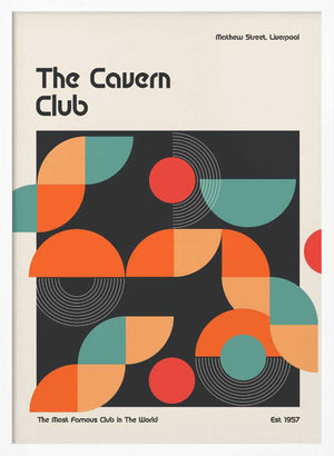 Tablou înramat „Cavern Club Design Poster” de Retrodrome