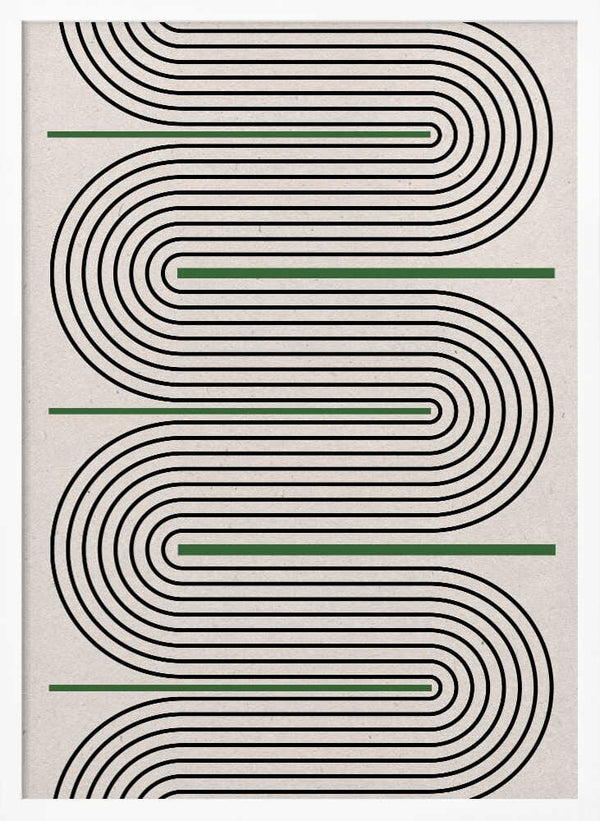 Tablou înramat „Curved Harmony” de THE MIUUS STUDIO