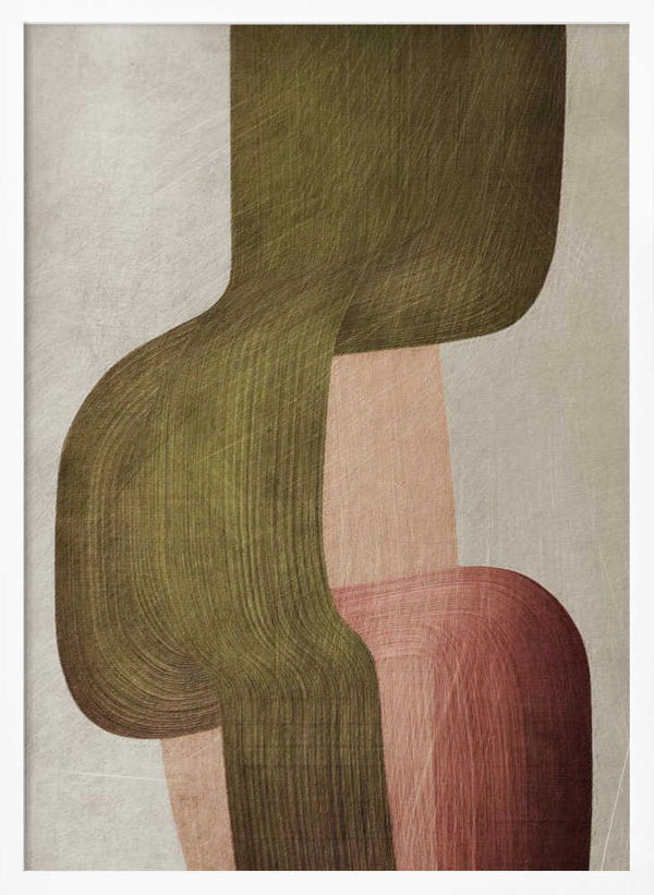 Tablou înramat „Metal Brushs nº1” de Alma