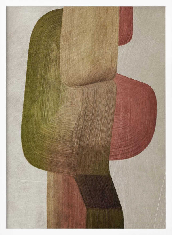 Tablou înramat „Metal Brushs nº3” de Alma