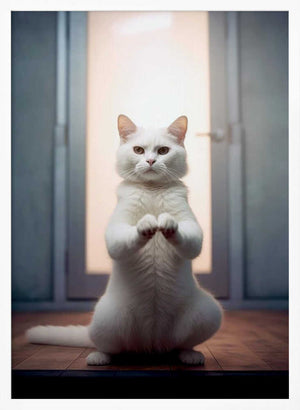 Tablou înramat „Cat yoga 9” de Justyna Jaszke