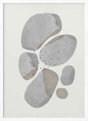 Tablou înramat „Pebble Harmony” de THE MIUUS STUDIO