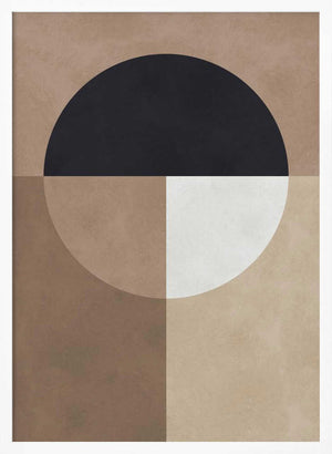 Tablou înramat „Brown geometry 7” de Vitor Costa