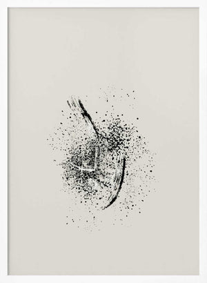 Tablou înramat „Brush splatters #2” de Imaginative