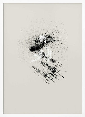 Tablou înramat „Brush splatters #6” de Imaginative