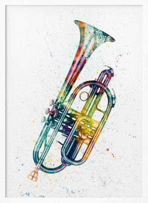 Tablou înramat „Cornet Abstract Watercolor” de Michael Tompsett