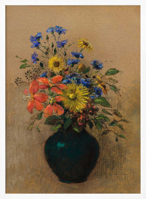 Tablou înramat „Wildflowers” de Odilon Redon
