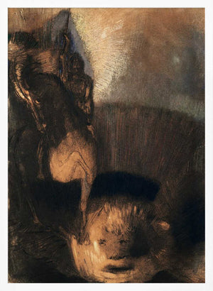 Tablou înramat „Saint George and the Dragon” de Odilon Redon