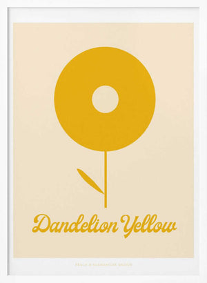 Tablou înramat „Pandc Dandelionyellow Copy” de Jenny Liz Rome