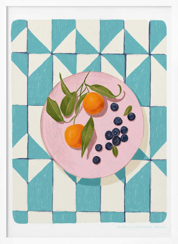 Tablou înramat „Pandc Citrus and Berries” de Jenny Liz Rome